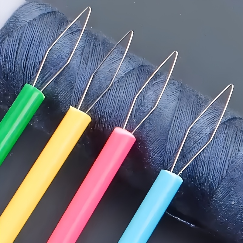 4 barvnega plastičnega navojnika - cilindrično orodje za navijanje niti, dodatki za šivanje sam, priročen navojnik za iglo in nit, primeren za