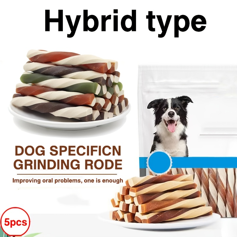 5pcs Dog Chew Sticks For Small To Medium/large Puppies, Teeth Cleaning Chew Toys, Random Colors, Styles, And Patterns