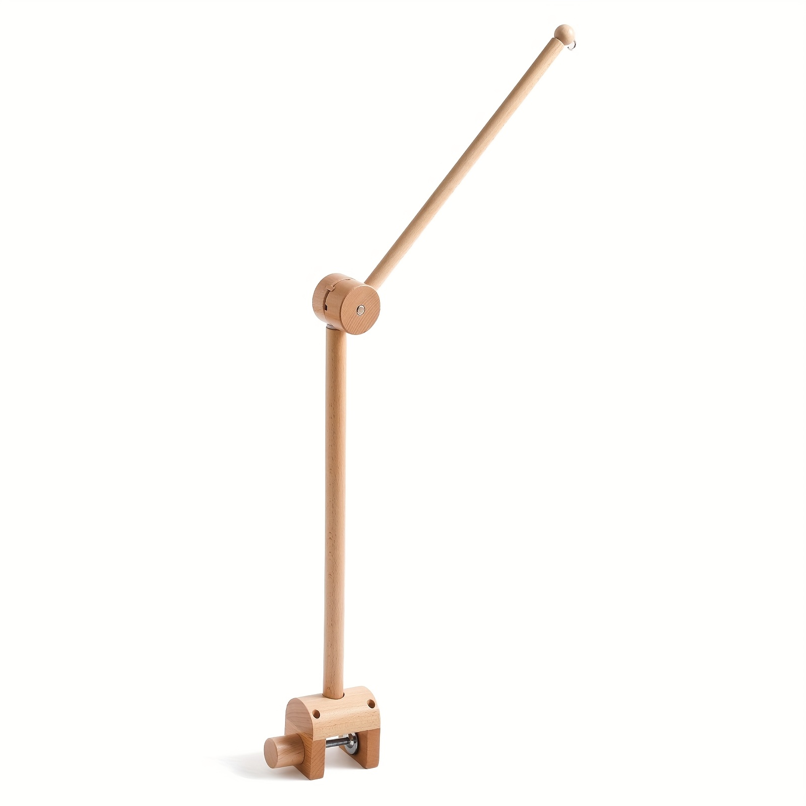 No-drill Adjustable Arched Bed Bell Bracket For Bedside - Wooden Bed Rail Bell System, Decor Suitable For Children's Room, Bed Accessories, Christmas Birthday Gift