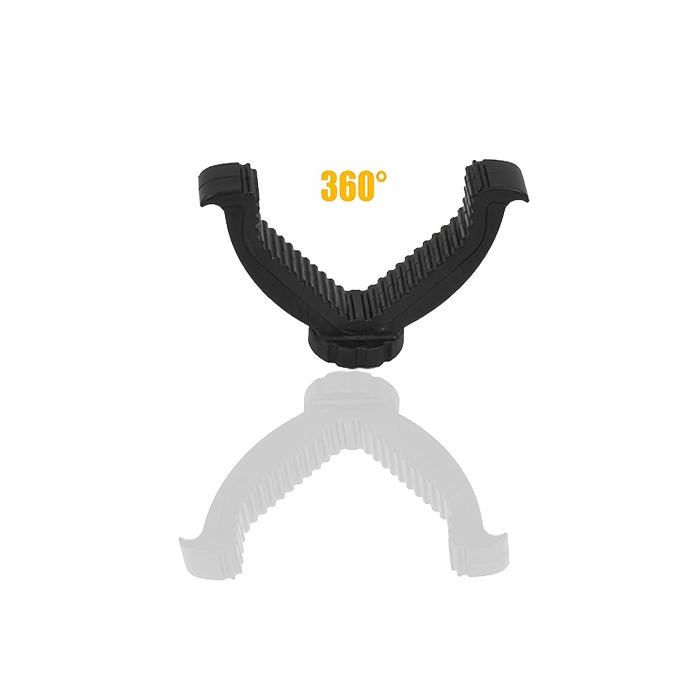 TEMU Support de tête rotatif à de V, deux , accessoire rotatif portable pour dessus de trépied, avec interface de support à filetage 1/4, pour caméra