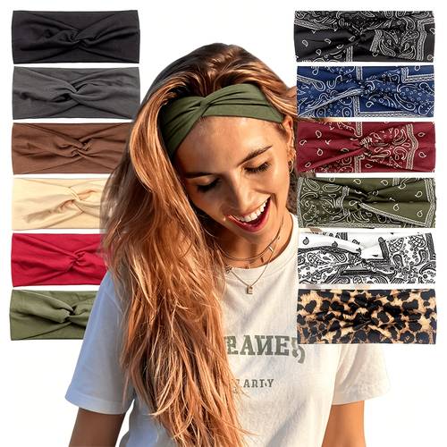 3pcs pcs headbands for women non slip for short workout running sport elastic hair bands for womens hair twist turban hair wrap for