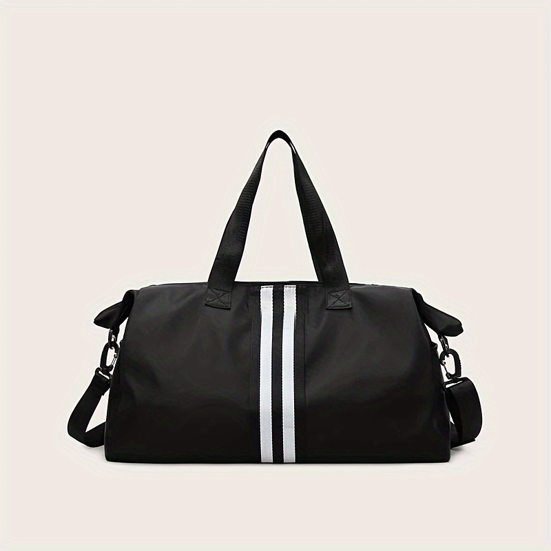 

Large Capacity Travel Duffel Bag, Nylon Shoulder Bag With Dual Straps, Fashionable And Durable Ladies Weekender Gym Bag