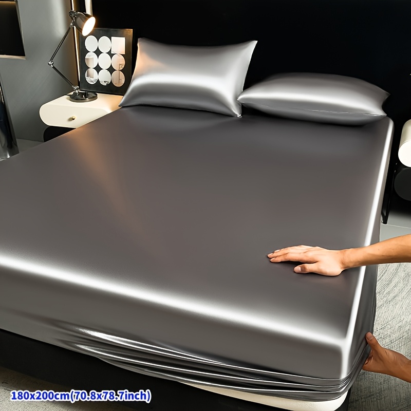 E-shop Luxuriöser Satin Bettrock | Ohne Kissenbezüge, Ohne Kissenkern, Tiefes Futter, Geeignet für alle Jahreszeiten, für Schlafzimmer, Hotel und