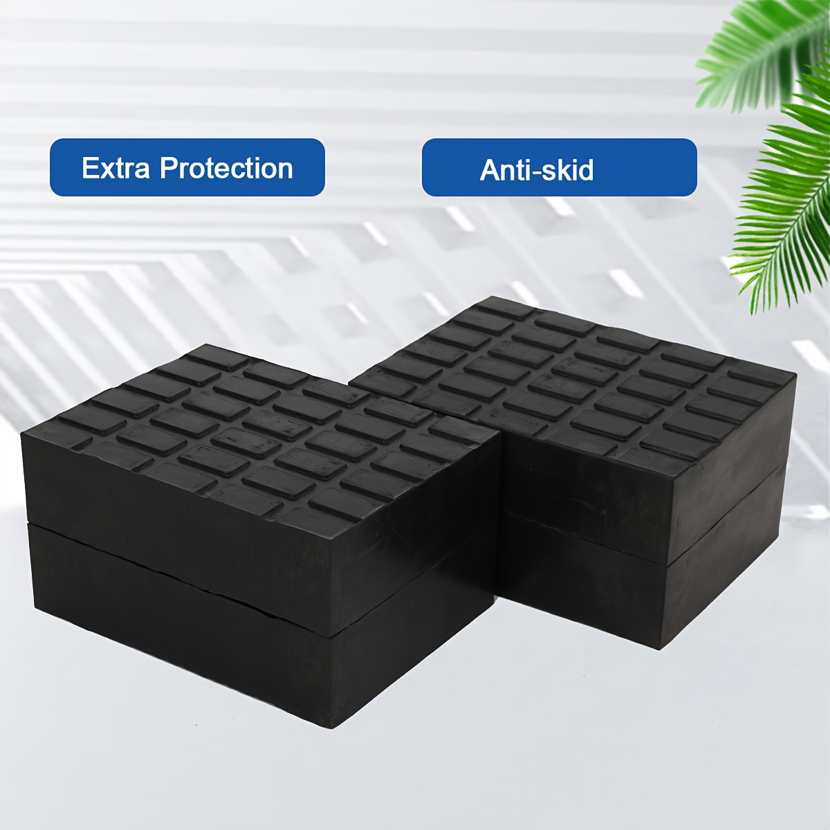 4 Piece Scissor Car Lift Pads for Universal Use