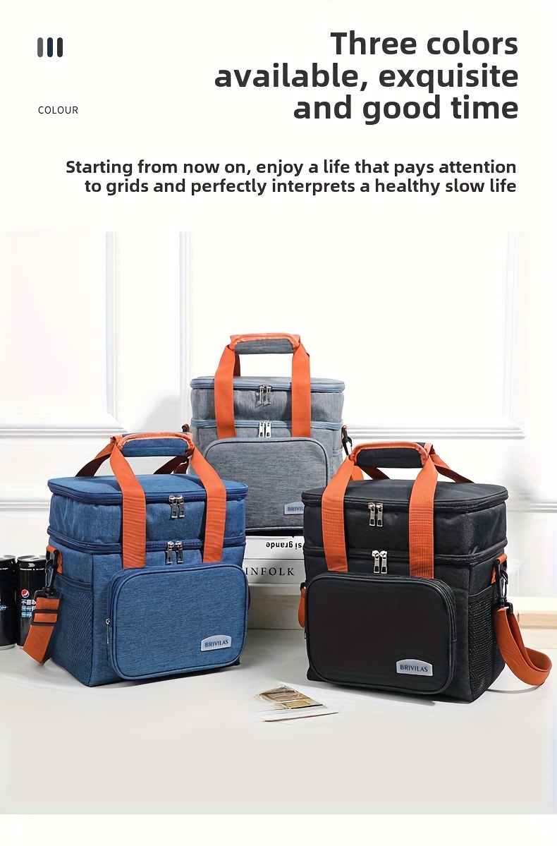 1pc Sac à Dos Isotherme BOSRIO pour Déjeuner - Double Paroi, Rétention de Froid Renforcée, Non Contact Alimentaire, Sac à Dos Durable avec Bretelles Rembourrées et Boucles pour Bureau, Pique-nique, Camping (s) - Gris, Non Contact Alimentaire, Sac à Dos pour Déjeuner