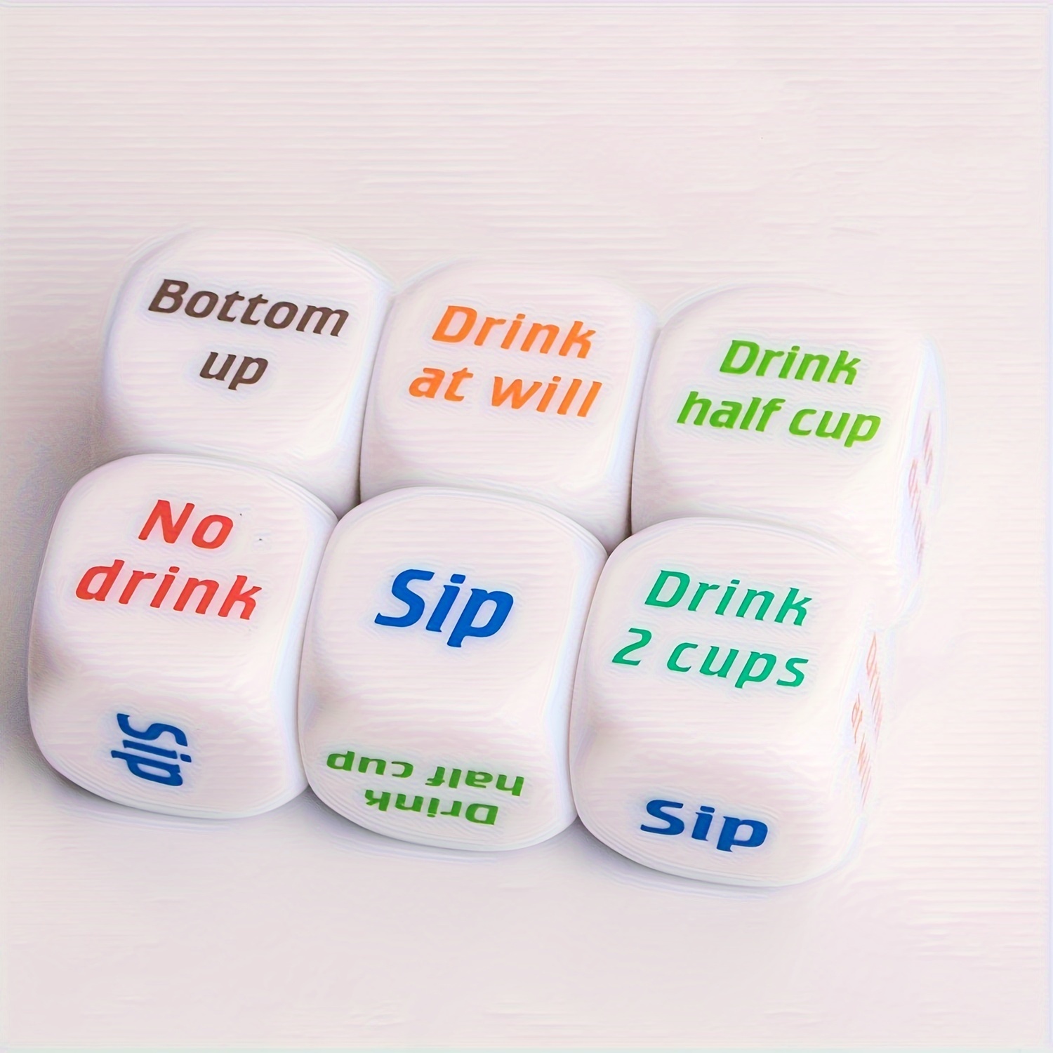 1pc, 3pcs, 6pcs Drinking Dice Set for Party Games