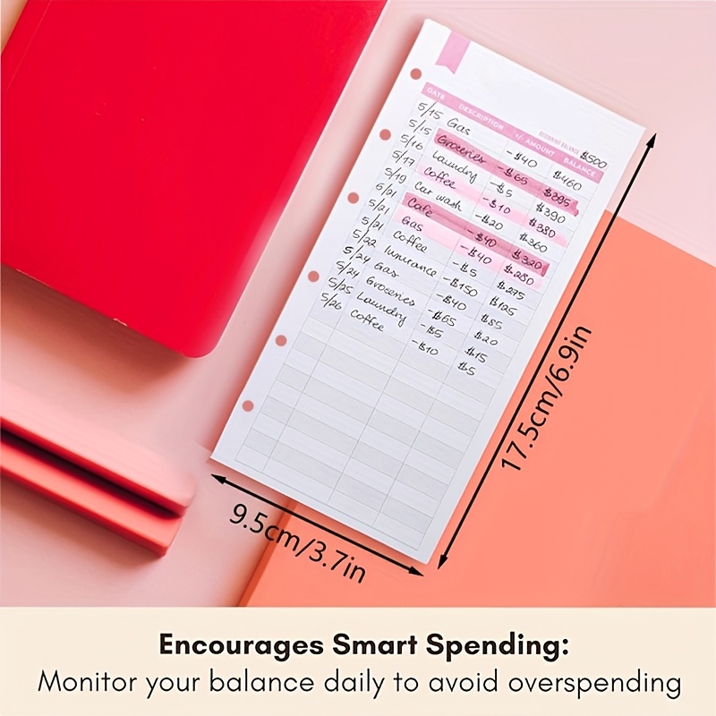 20pcs a6 notebook binders cash budget envelopes budget binders with transparent zipper pockets and stickers binders