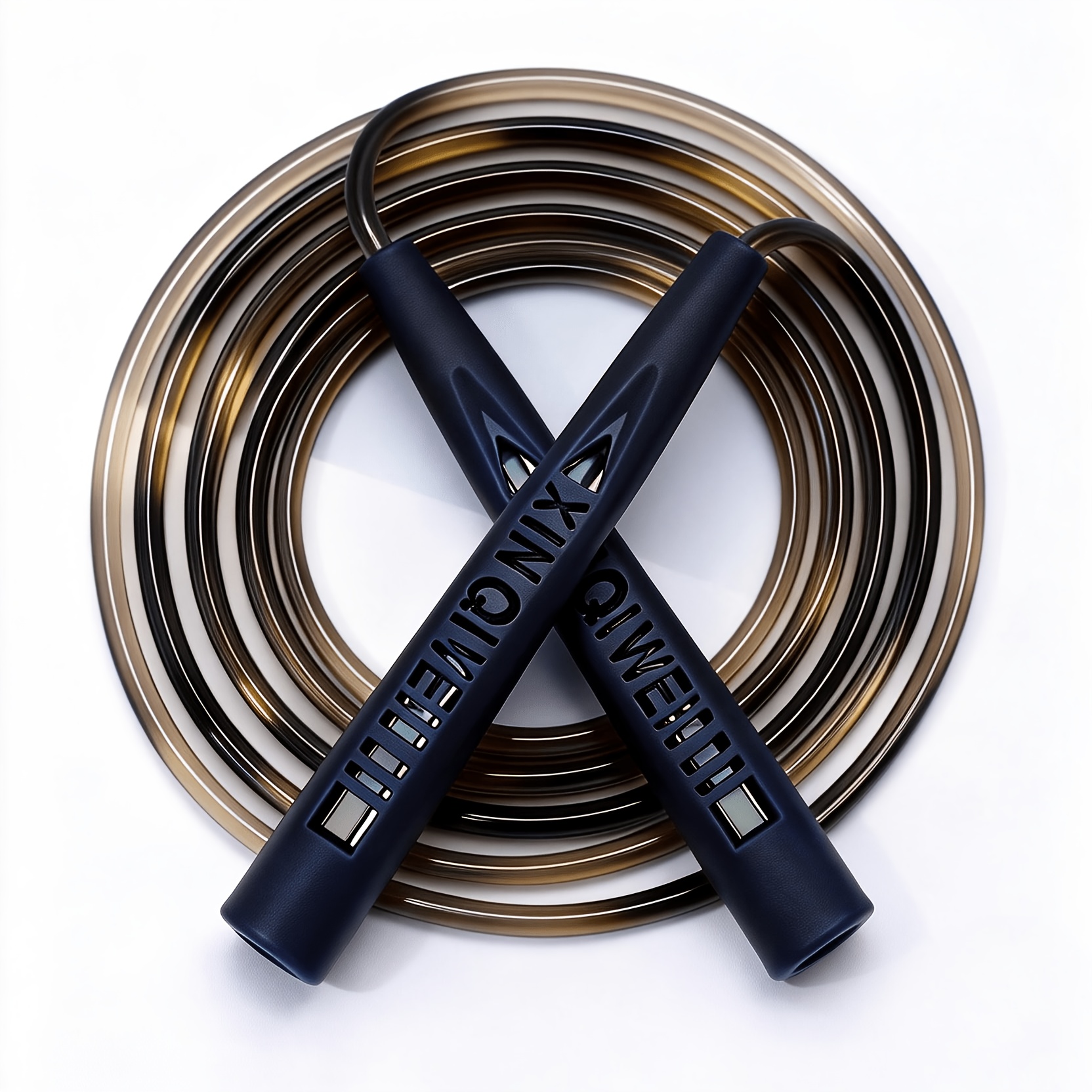 TEMU 1pc High Quality Adjustable 2.9m Transparent Solid Thick Pvc Jump Rope With Lightweight Handle, Suitable For Indoor And Training, Improve