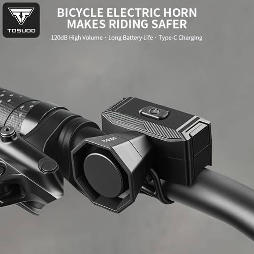 электрический для велосипеда с зарядкой через usb, звуковой сигнал для безопасности, проводное управление, сигнал тревоги для горного и шоссейного велосипеда, аксессуар для велосипеда