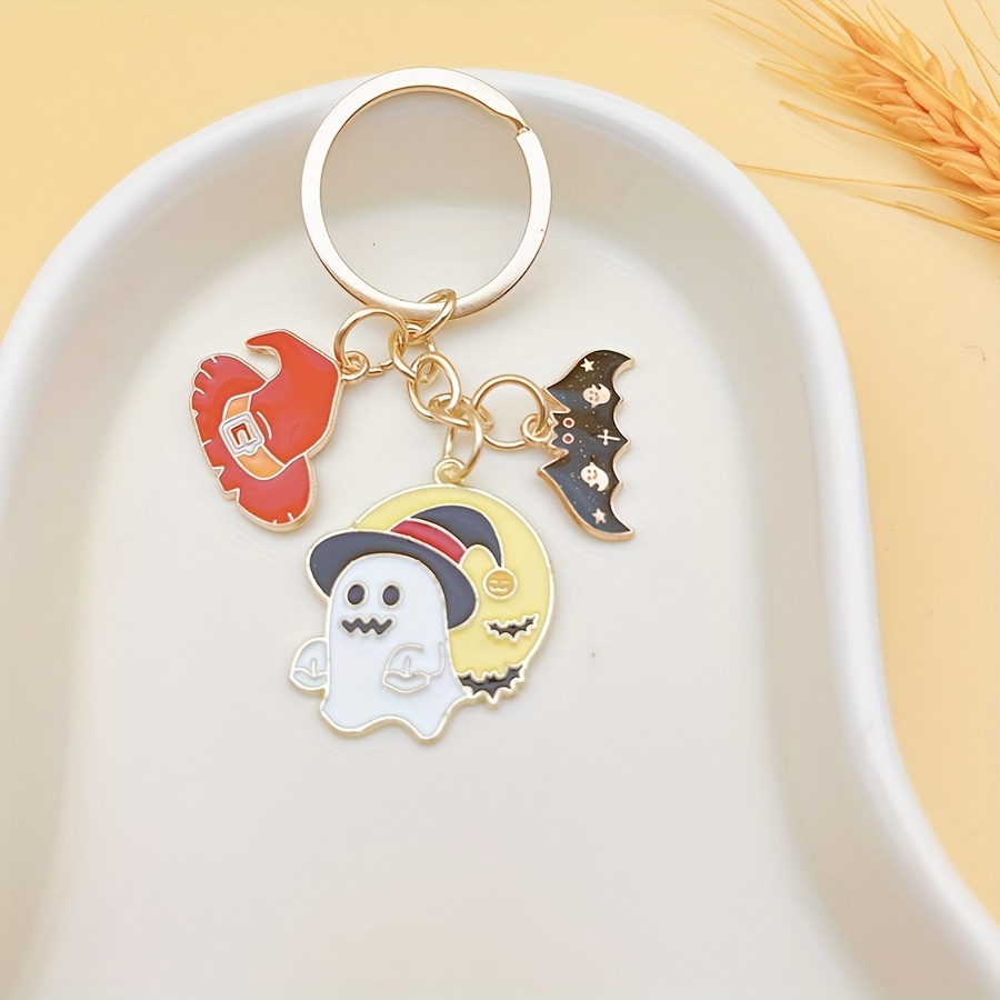 Brodé Halloween Witches Brew Cauldron Key Chain Keychain Fob - France - Foto 7