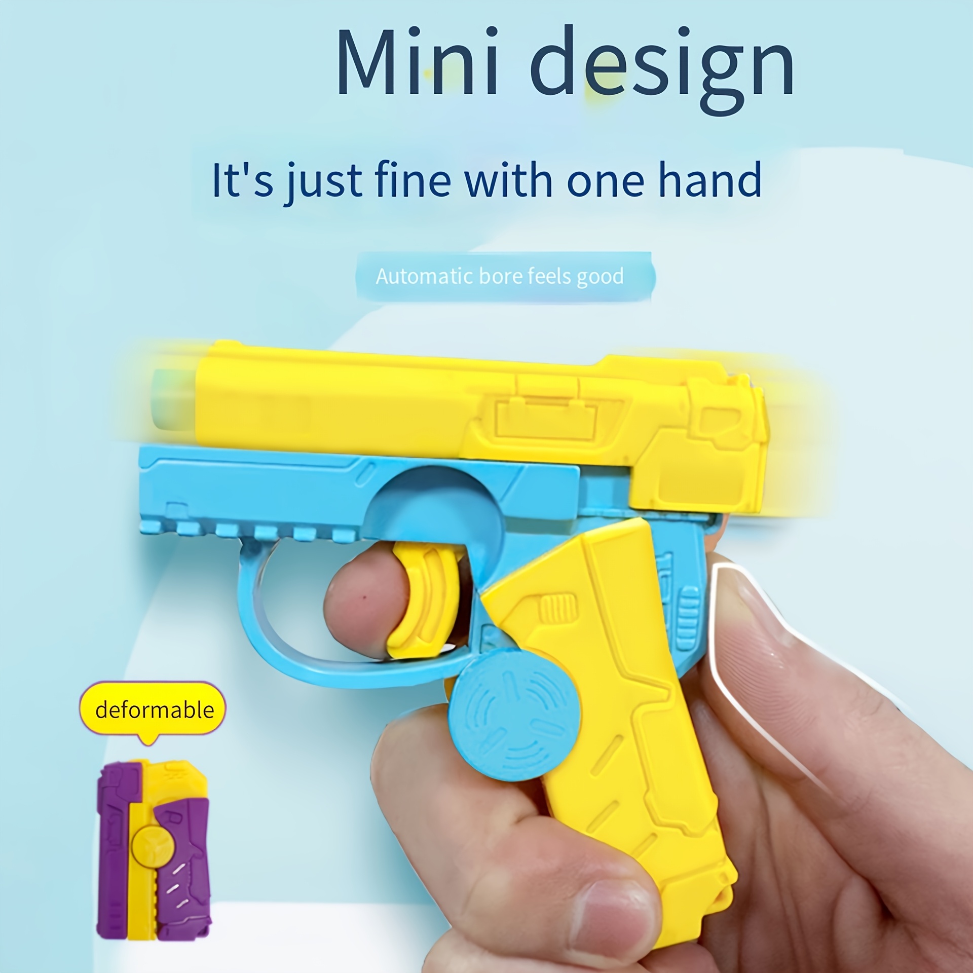 Mini Finger Spinning Toy Bore Gun Fidget Spinner Dual Function Toy
