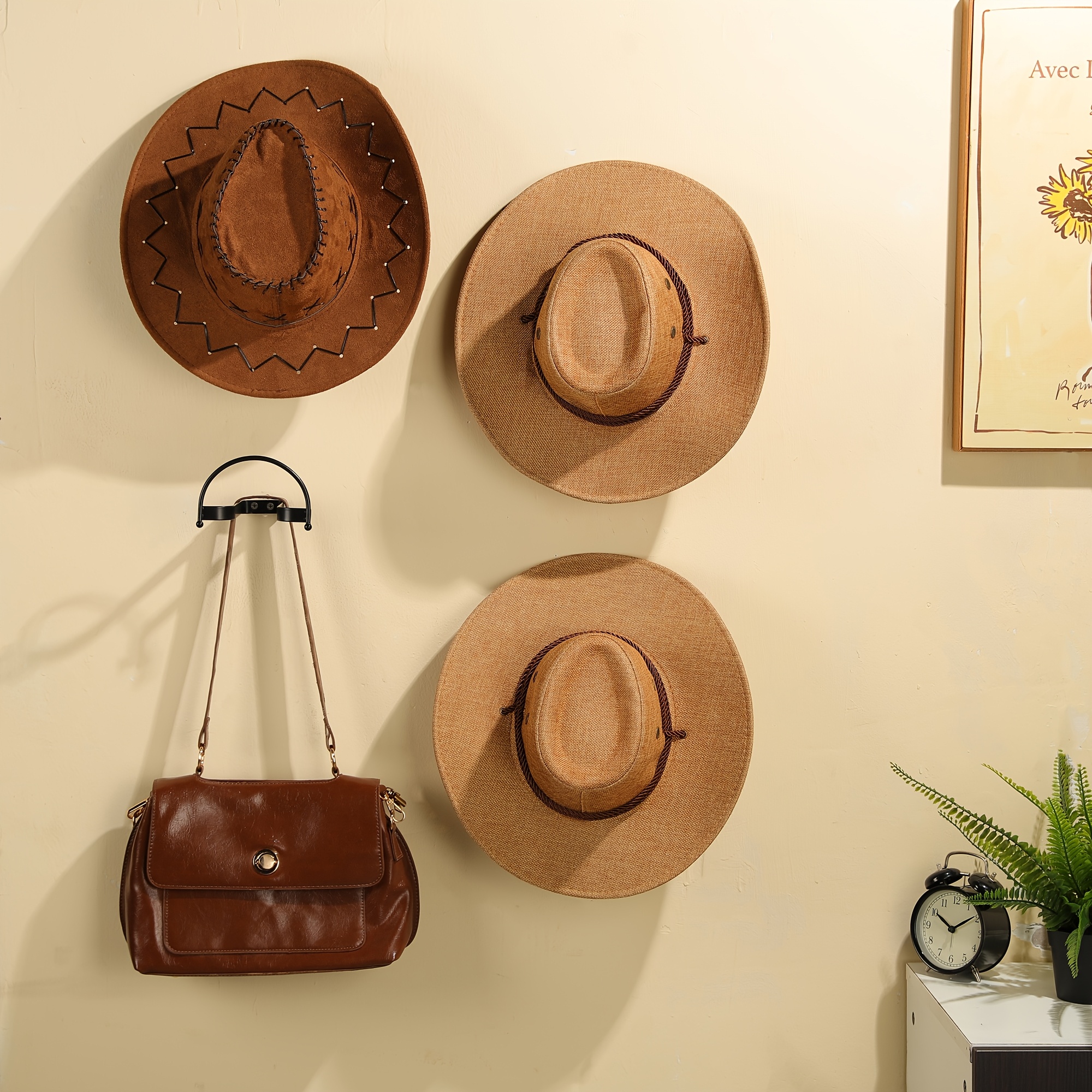 4pcs western hat rack set wall mounted space Temu Germany