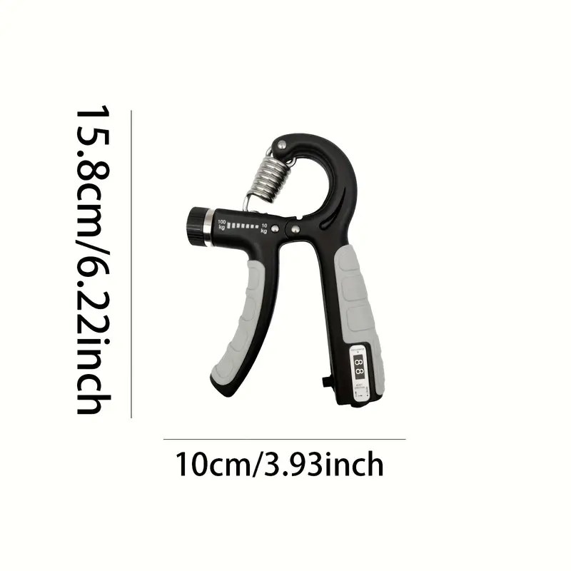 1pc adjustable grip strength trainer 10 100kg stainless steel pp anti slip hand gripper for rock climbing and training muscle building and recovery finger exerciser fits all sizes light blue light gray back to school deal holiday gift Product details 6