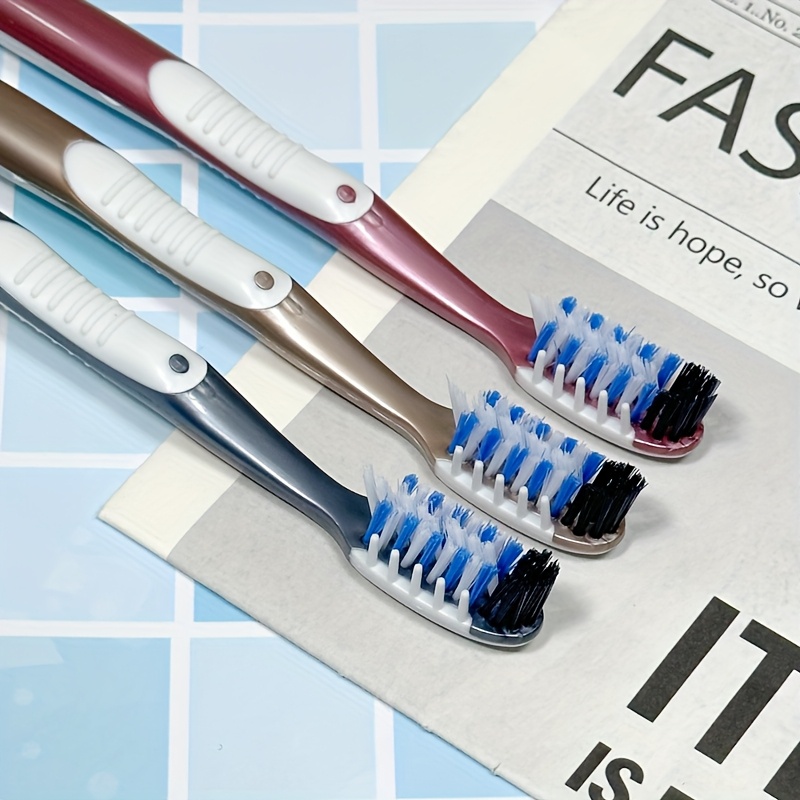 Medium Hardness Bristles Manual Toothbrush with Gum Massage for Deep Cleaning