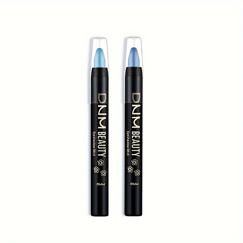2pcs Shimmering Eyeshadow Pencils: Blue And Royal Blue Glitter Eyeliner Sticks