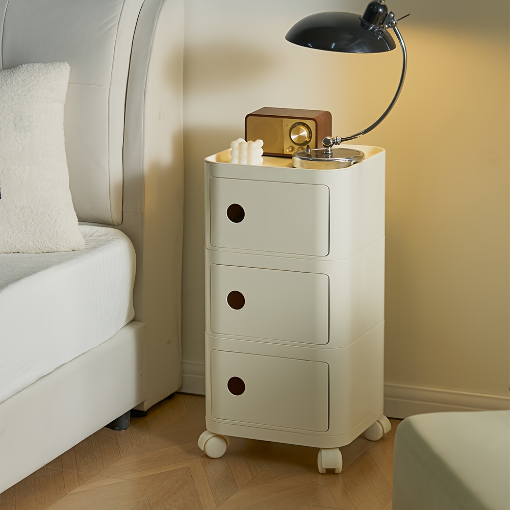 Square ABS Plastic Drawer-Style Multi-Layer Storage Cabinet