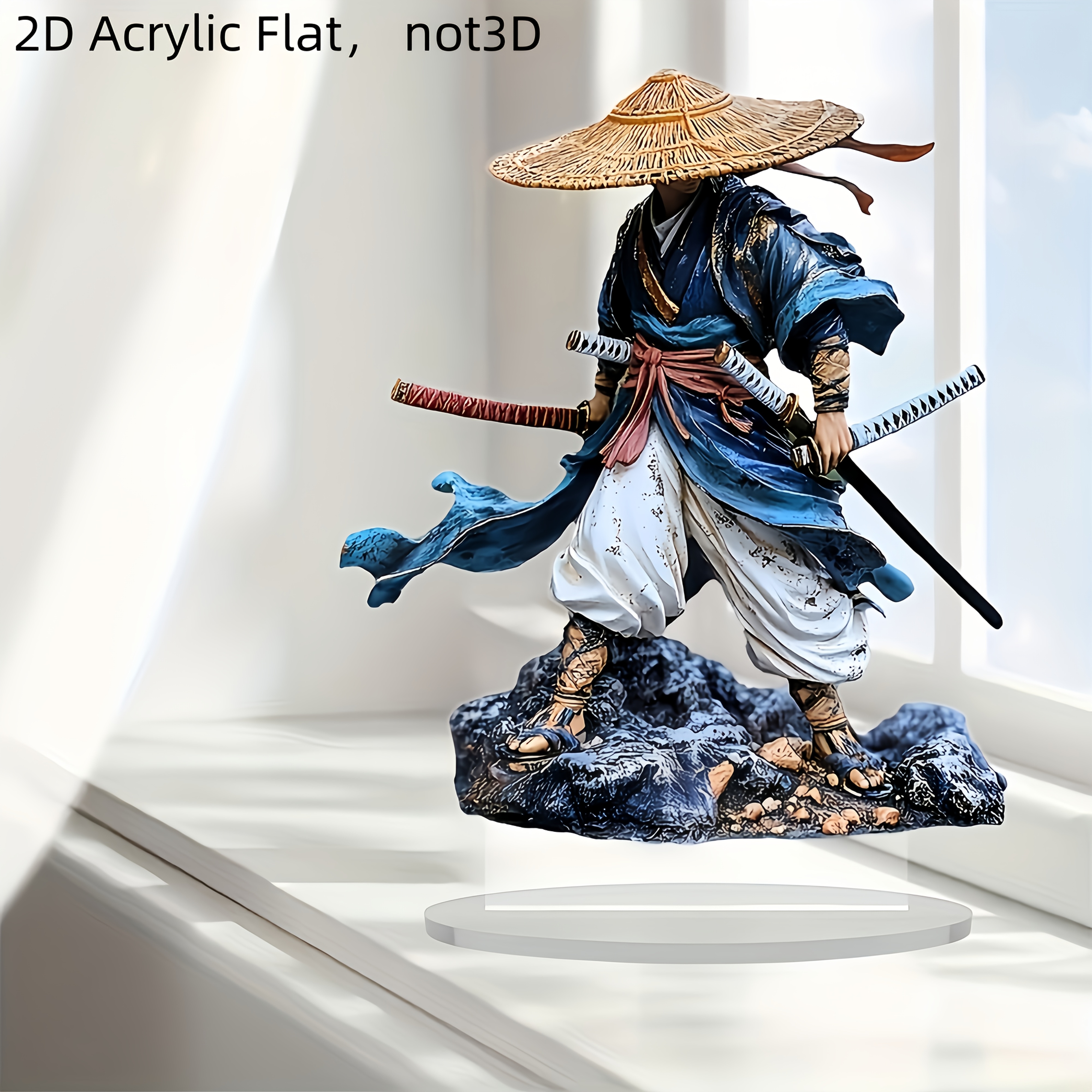 

Traditional Warrior Acrylic Statue, Elegant Desktop Decor, Versatile 2d Art Piece, No Battery Required, Ideal Gift For , Indoor & Outdoor Compatible