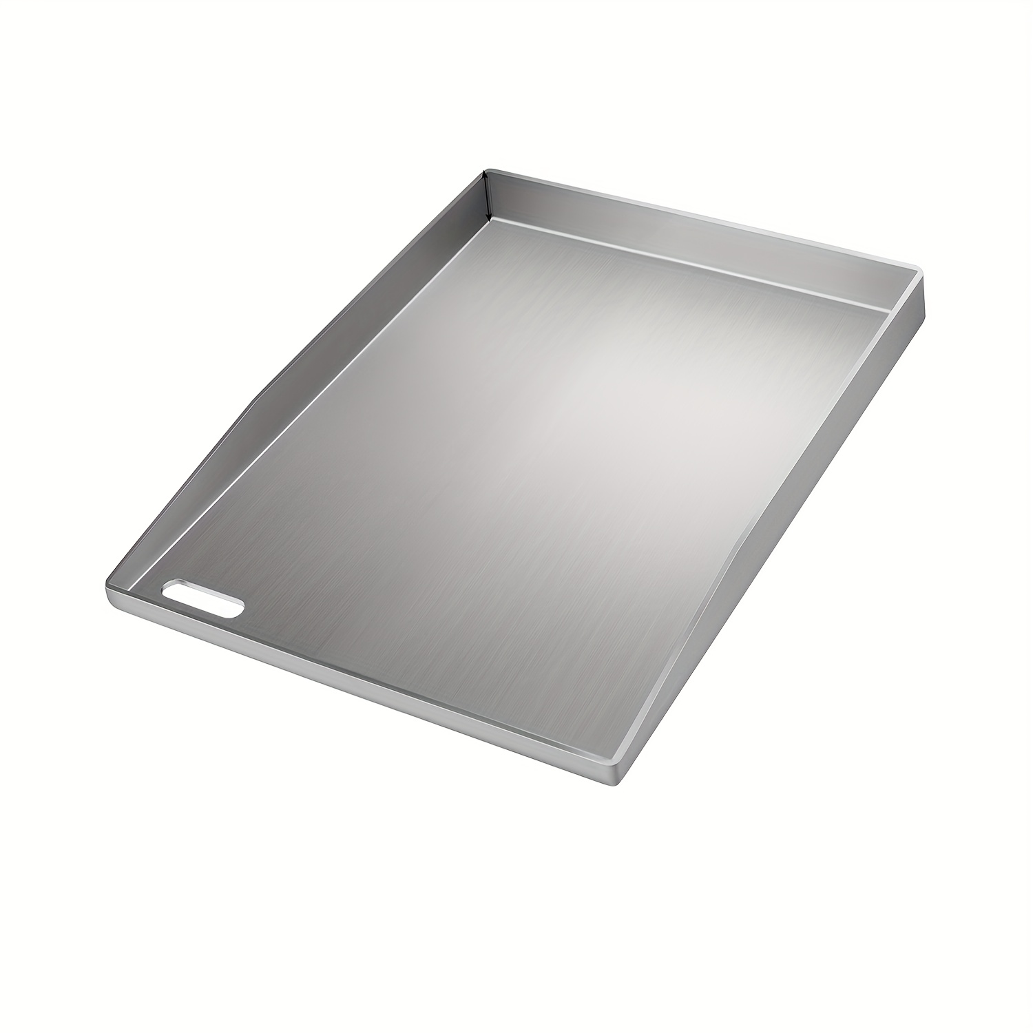 TEMU Плака за грил от неръждаема стомана, планка от 4 mm плътна планка с 2 грил шпатули и четка, идеална за газ/въглен грили, идеална за барбекю,