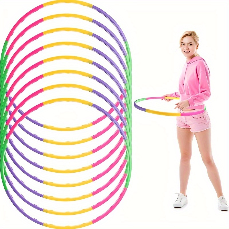 

1pc Fitness Circle, Stitching And Removable Colorful Plastic Circle, Suitable For Adult Party Games, Gymnastics Activity Fitness Props, Training Dog Agility Equipment, Multiplayer Game Activity Props