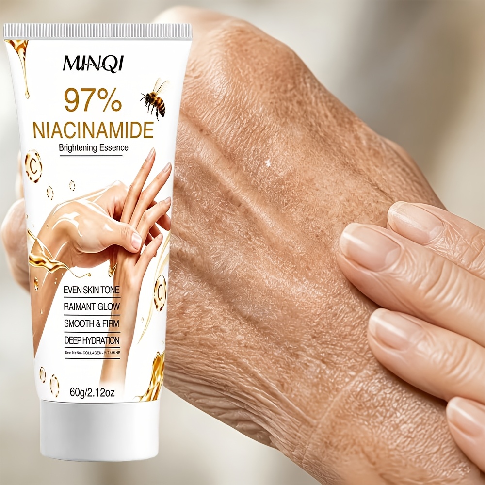 97 niacinamide brightening serum hand cream rich in hyaluronic acid vitamin c and e natural collagen   for hands   to hands delicate texture moisturizing   soft and   fresh and non greasy
