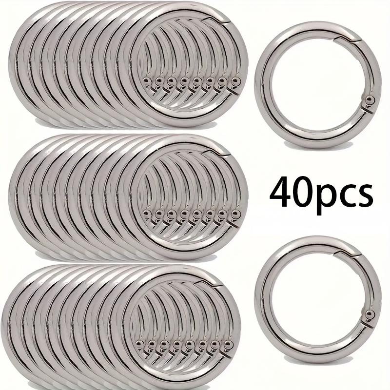 40pcs Spring O-ring , Large Quick-release - White