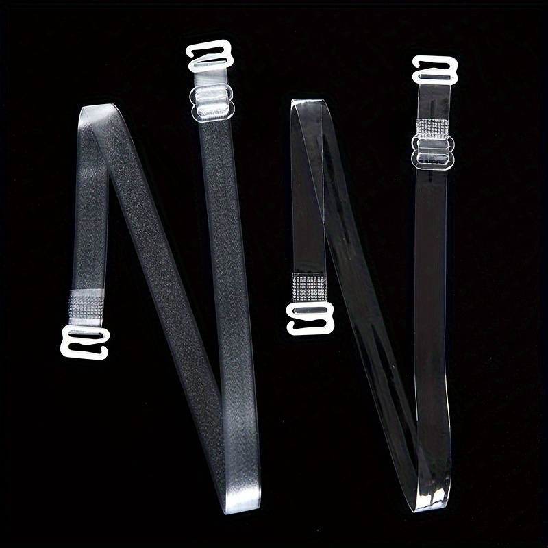 Transparent Bra Straps with Elastic Matte Bra with Crystal Invisible Strap