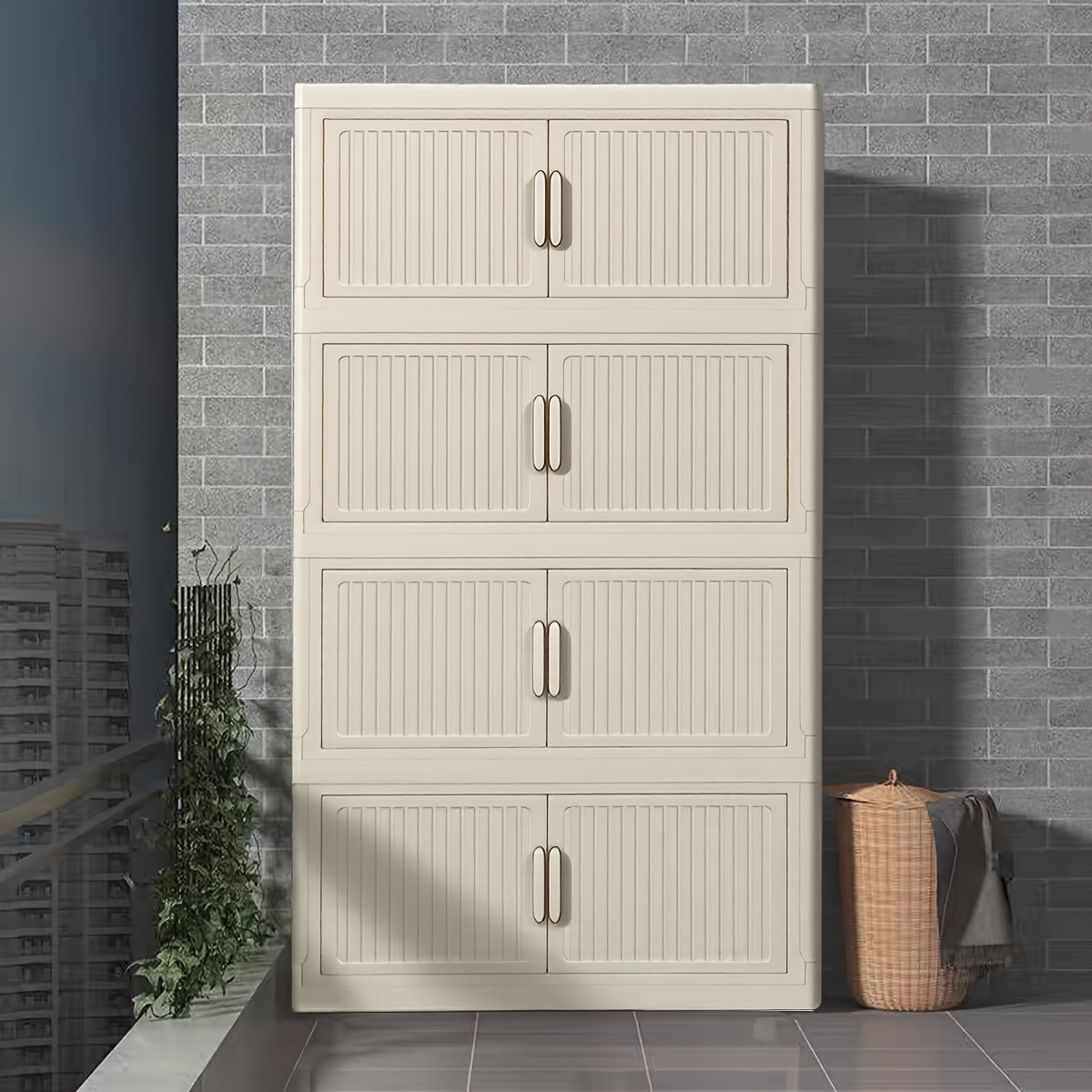 Multi-Layer Stackable Outdoor Storage Shelves, Large Folding Boxes, Outdoor Toy Storage, for Keeping Gardening Tools, Craft Supplies, Toys, And for Organizing Living Rooms, Bedrooms, And Closets with Portable Multi-Purpose Storage Solutions, Box,Cabinet,Rack for Outdoor Storage