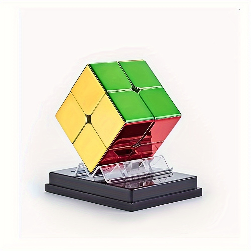 

Cyclone Boys 2x2 Magnetic Speed Cube Stickerless Mirror Reflective Cube Shiny Cube Puzzle