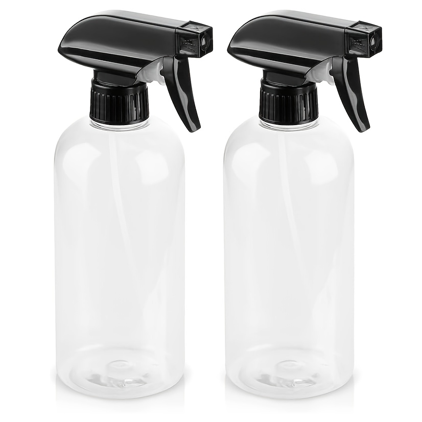 TEMU 2pack Heavy Duty Chemical Resistant Spray Bottles With Sprayer (16oz), Clear