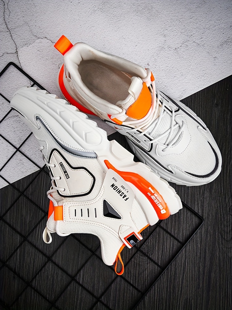 Zapatillas Chunky de Moda para Hombre - Duraderas y Absorbentes de Impactos - Cómodas con Diseño Antideslizante y Cordones para Aventuras al Aire Libre - Ideales para el Uso Diario de los Hombres