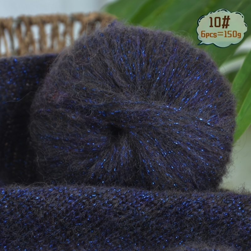 150G bleščeče iridescentne volnene moher preje z bleščicami za ročno izdelavo, materiala, pletenje, modna preja za jesensko , pulover, jopi