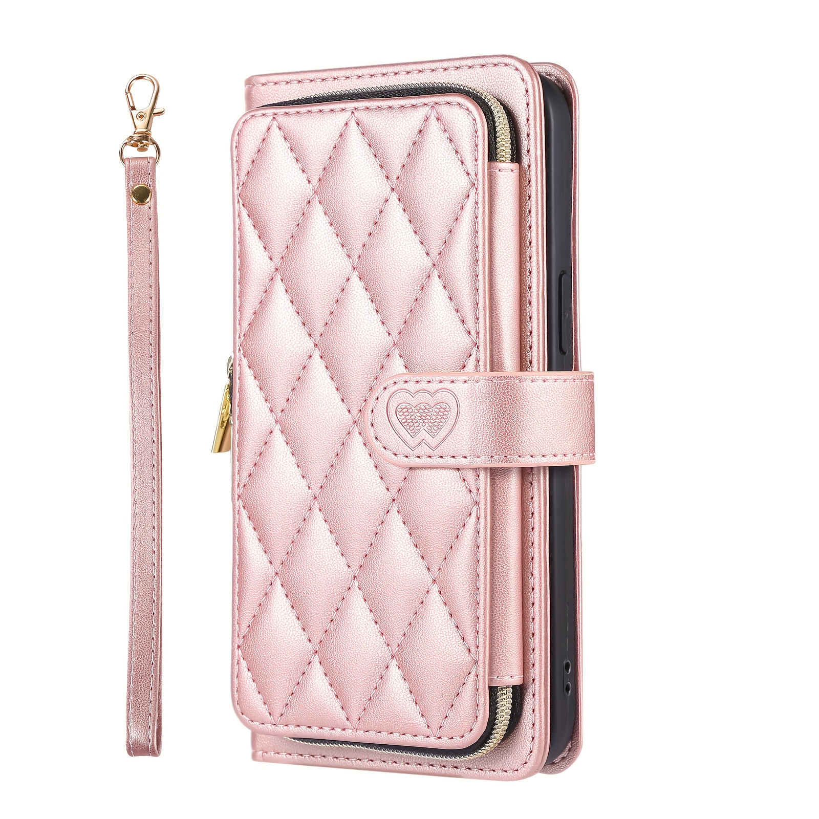 TEMU Suitable For Iphone 17, 16, 15, 14, 13, 12 Pro Max, Pro Plus & 17 Air - Men's And Women's Wallet Card Holder Slot Stand Case With Cute Faux