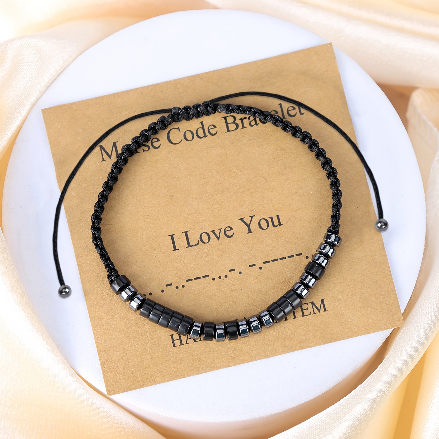 TEMU 1pc Pulsera de Código para Regalo de //Acción de Gracias, Regalos de Graduación y Agradecimiento para Mujeres, Hombres, , Hija, , Tío, o