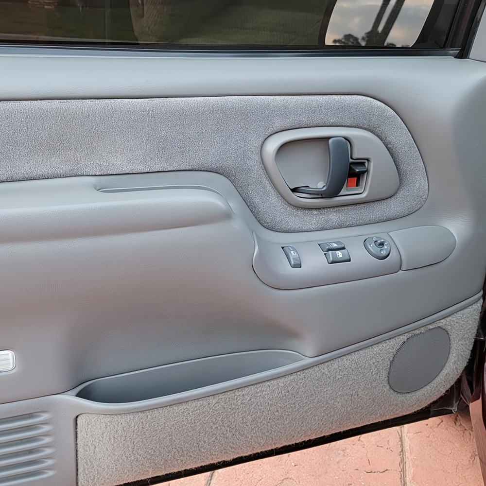 TEMU New Inside Interior Door Handle Bezels Trim Gray Pair For For Truck 1995-1999