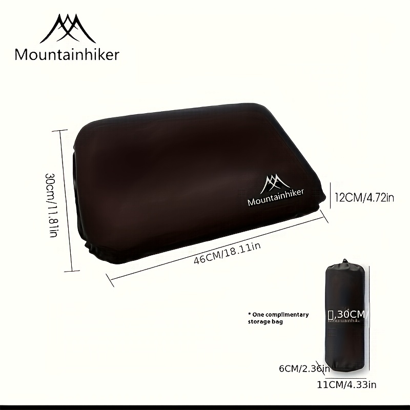 TEMU Almohada Inflable Automática Portátil, Almohada de Comodidad 3D, Almohada de Elástico, Adecuada para Viajes de Camping al