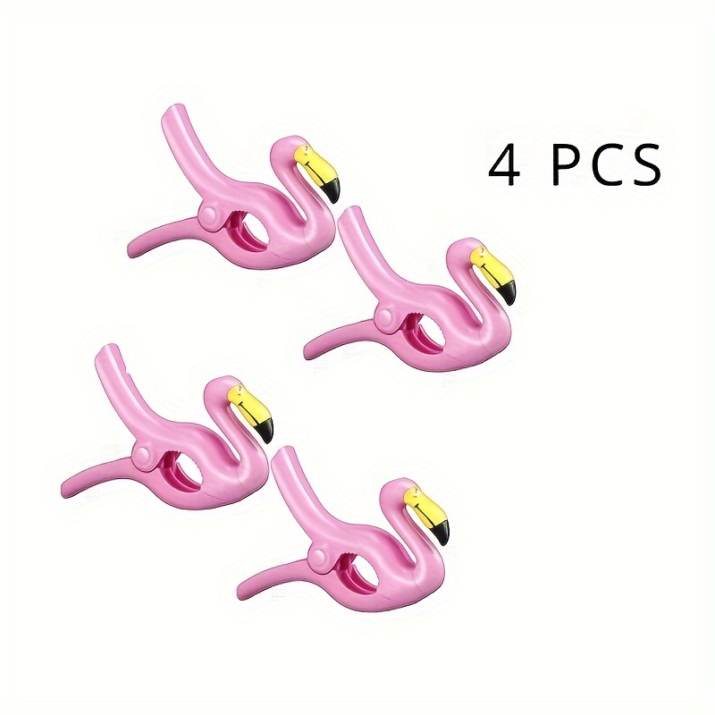 Lot de 4 pinces pour serviette de plage avec 1 sac en flanelle, flamant rose, hirondelle, crocodile, poisson, clip pour serviette de piscine, pince à linge pour chaises longues, chaises de piscine Lot de 4 pinces pour serviette de plage avec 1 sac en flanelle, flamant rose, hirondelle, crocodile, poisson, clip pour serviette de piscine, pince à linge pour chaises longues, chaises de piscine