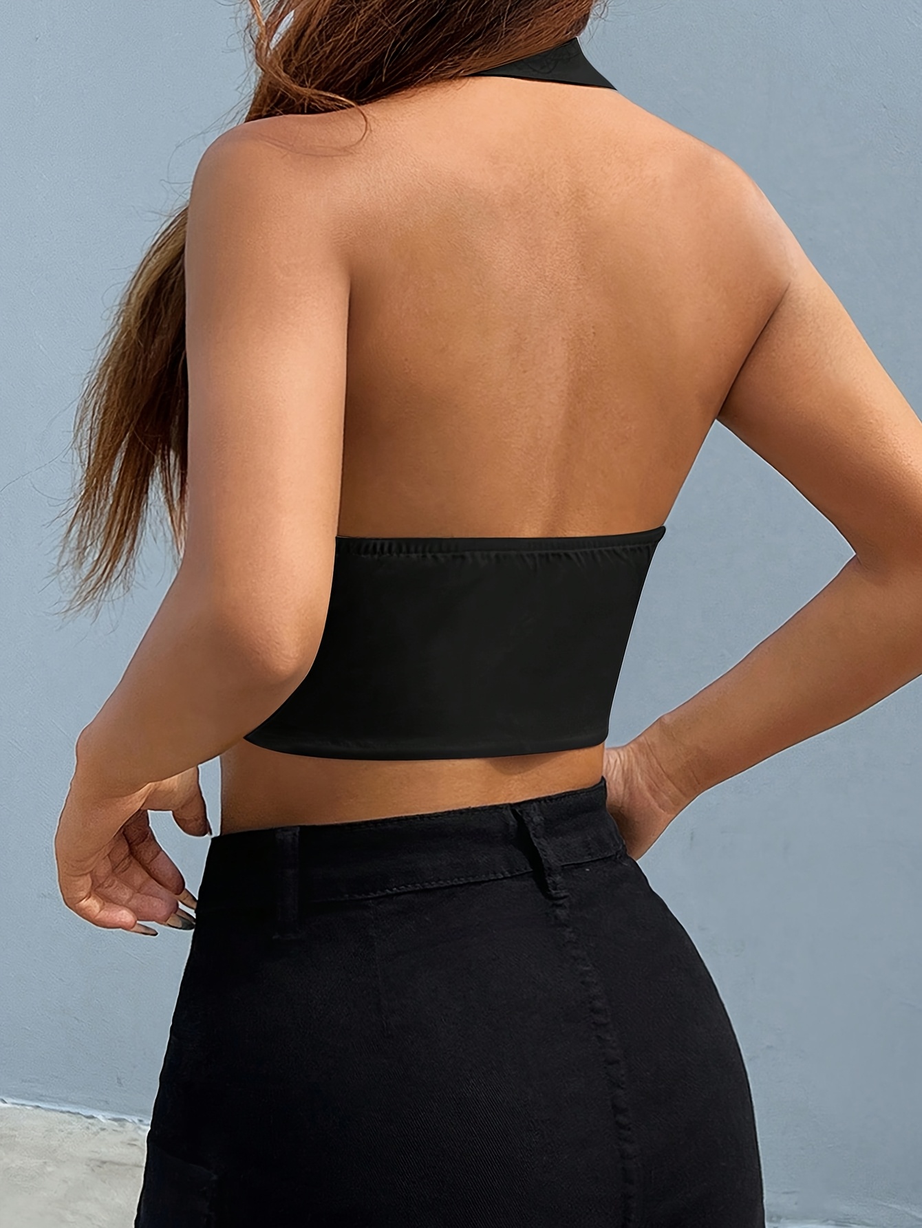 Women'S Stylish Sleeveless Button- Front Backless Blazer - Lightweight Polyester, Asymmetrical Design, Summer Jacket for Casual or Office Wear, Summer Fashion | Asymmetrical Jacket | Polyester Blaze