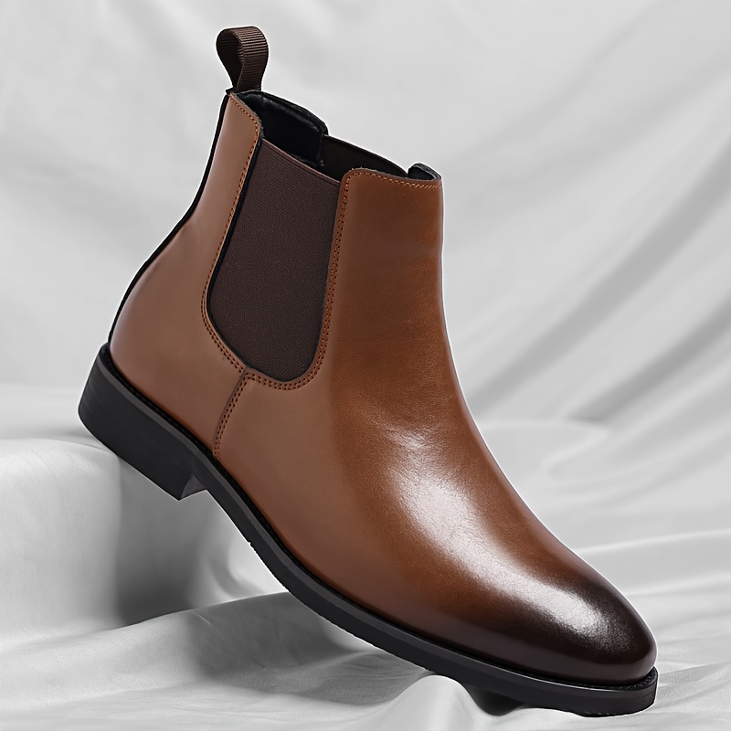 mens chelsea boots stylish high top dress shoes trendy - Temu mens chelsea boots stylish high top dress shoes trendy - Temu