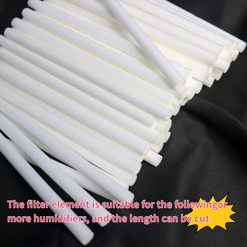 

10//50pcs Unscented Polyester Fiber Scent Diffuser Sticks, Humidifier Filter Refills For Aroma Diffusers, Ideal For Christmas, Halloween, Thanksgiving, 4th Of