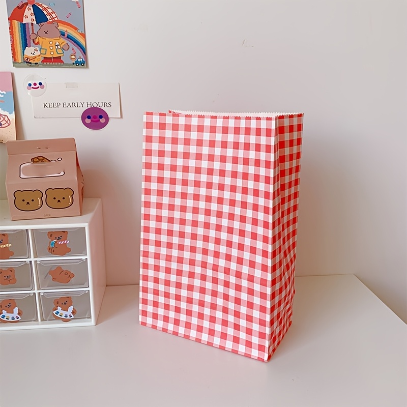 TEMU 9 stuks Papieren Cadeauzakjes, 23x15x8cm – Assortiment Rood, Oranje, Geel, Groen en Zakjes voor Feestartikelen, Cadeauverpakking, Bruiloften,