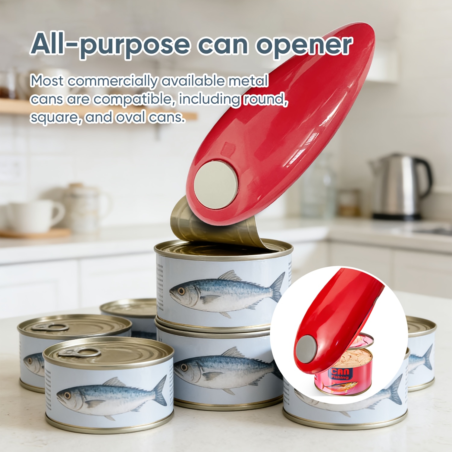 Automatic Electric Can Opener With A Single Touch, , With Arthritis, And Individuals With Hand Mobility, Perfect For Use Or While Camping, Making It An Easter Gift For