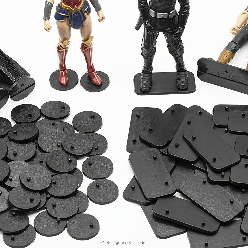 

30pcs Plastic Action Figure Display Stands With Pegs - Compatible With Ddc, & Figures