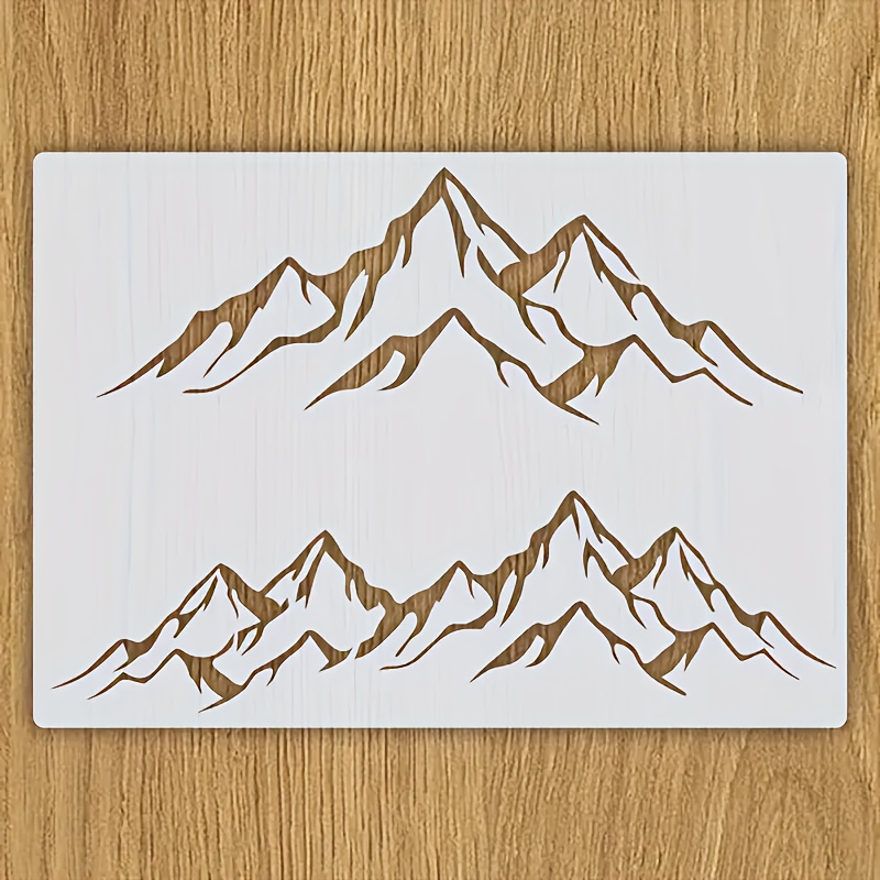 Image of Stencil, 8.3x11.7 Inches Reusable Painting Template, Suitable For Walls, Mats, Floors, Fabrics, Apparel, Furniture, Canvas, Cards, Diy Crafts, Made Of Durable Pet Material - Creamy White