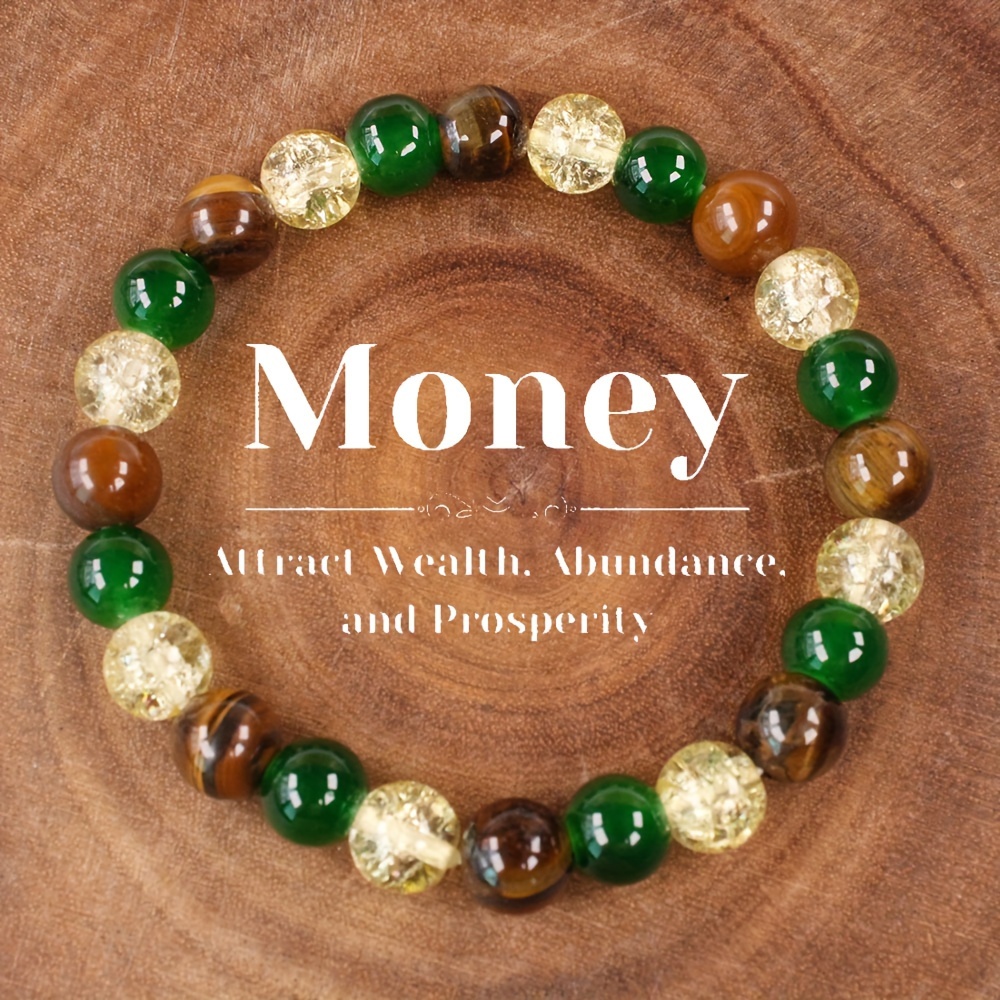 

Natural Crystal Beaded Bracelet 8mm – Jewelry Gift For