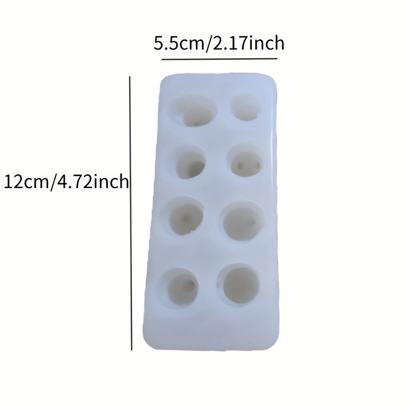 TEMU Mini Snowman Candle Mold, Plaster & Epoxy Resin Mini Ornament Mold, Christmas Mini Snowman Mold