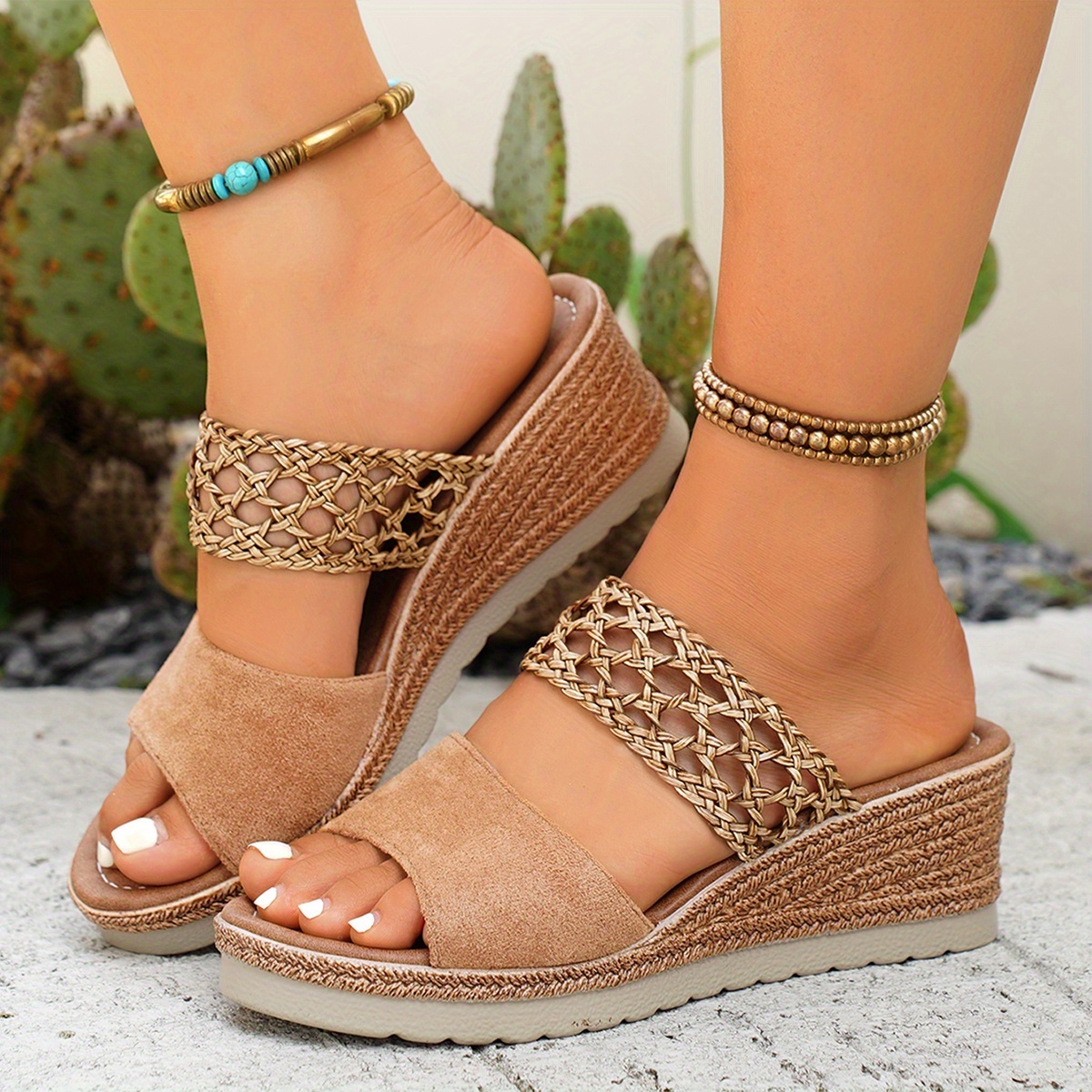 wedge sandals women sold on Temu United States