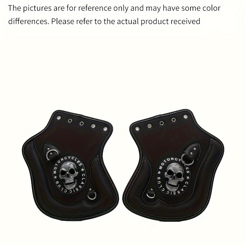 

Black Leather Motorcycle Heat Guards - , For Xl883 1200 & Touring Bikes