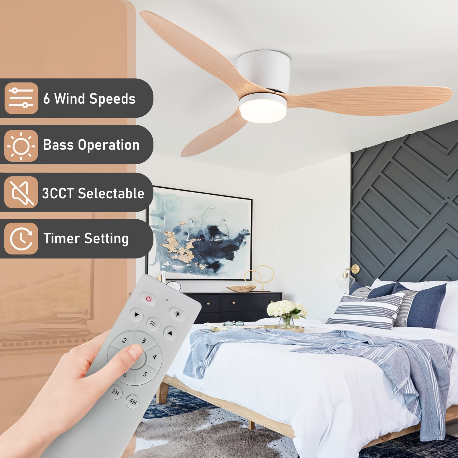 Kit de Control remoto para ventilador de techo, luz Universal