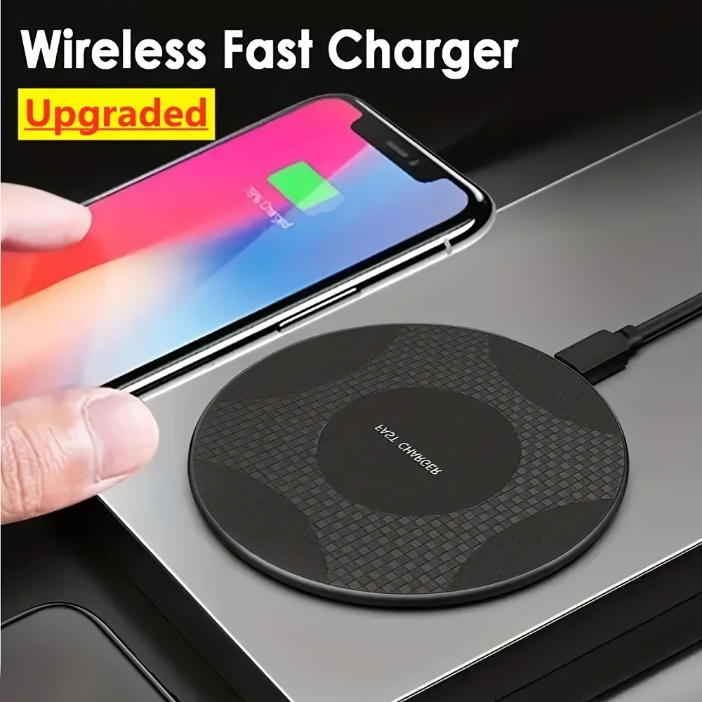 

15w Desktop Circular Wireless Charger, 15w Fast Wireless Charger, Suitable For Iphone 15/14/13/12/11/ Xr/xsmaxs/x/ 8 Plus For Samsung S24/s23/s23 Ultra/s22/s22+/s22 Ultra/s21/s21+/s21, For Airpods 3