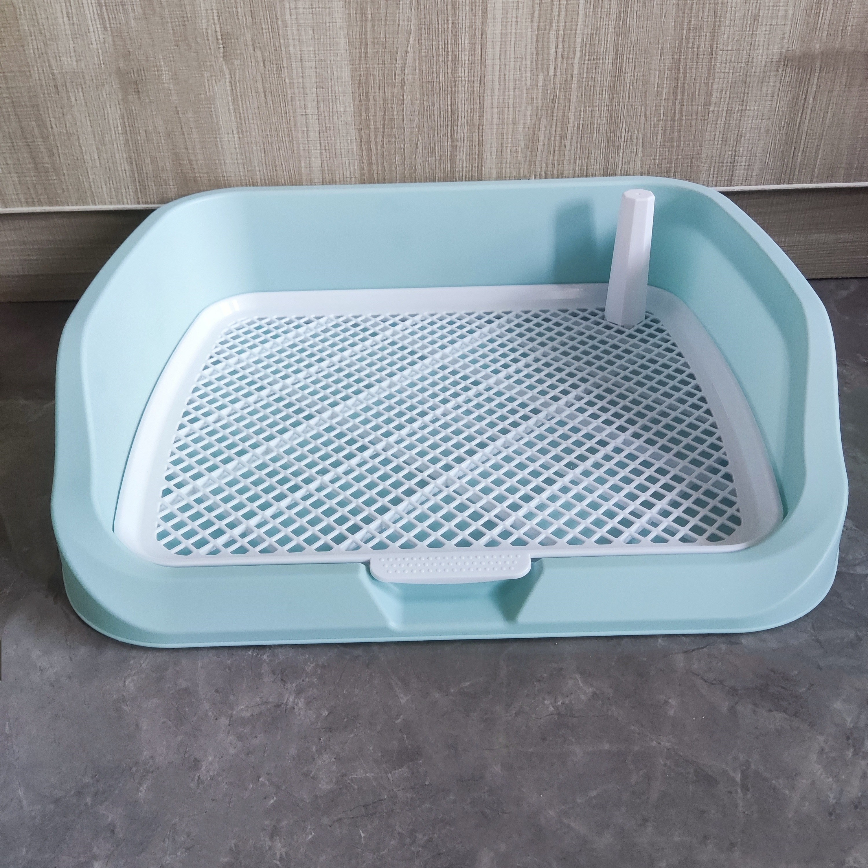 

Large High-sided Dog Pet Litter Box With Convenient Removable Grid - Easy Clean Plastic Dog Toilet For Small To Medium Breeds